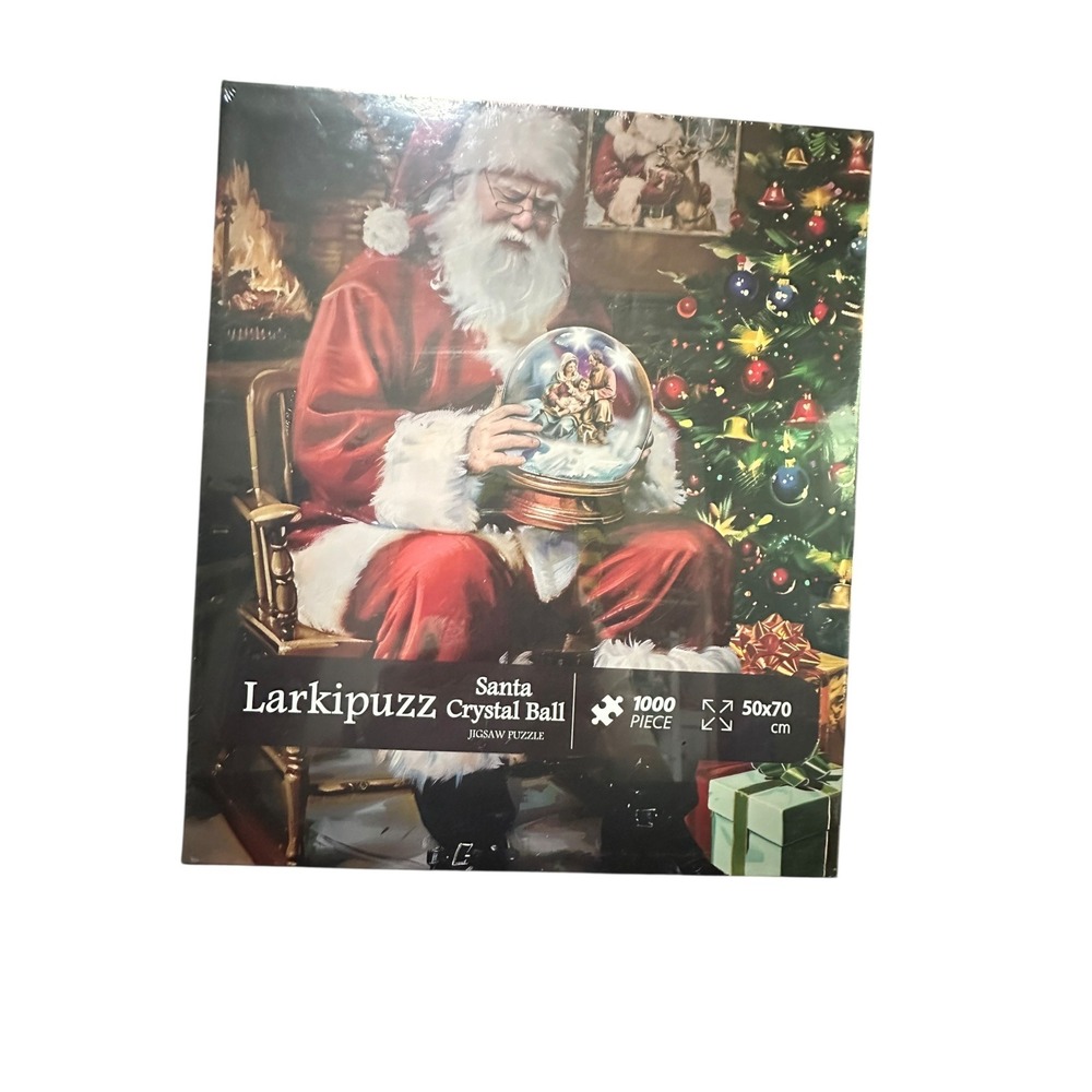 Santa Crystal Ball‎ Larkipuzz Jigsaw Puzzle 1000 Piece 50x70cm Christmas Sealed